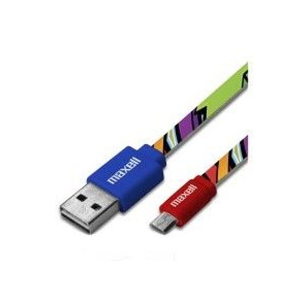 Duo kabal Maxell Flat USB Micro 1.2m.